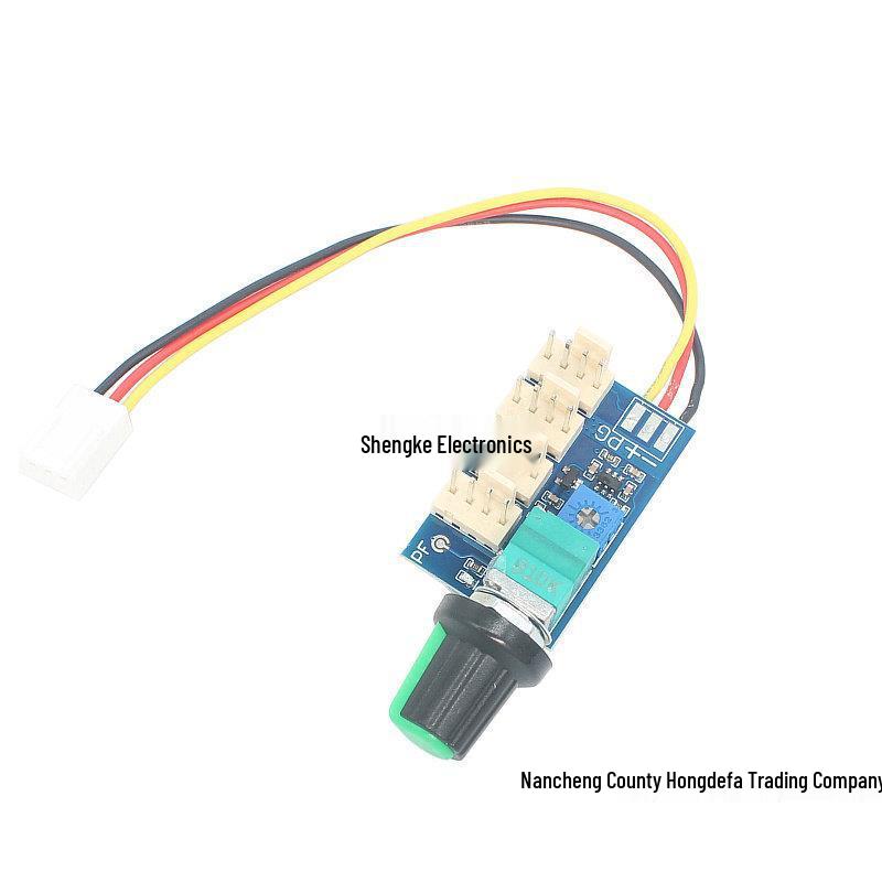 Ручной PWM-контроллер скорости вентилятора DC12V с переключателем, 4-проводной, шумоподавление, 3А