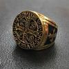 New Stainless Steel Ring CSPB Cross Gold Men's Stainless Steel Ring