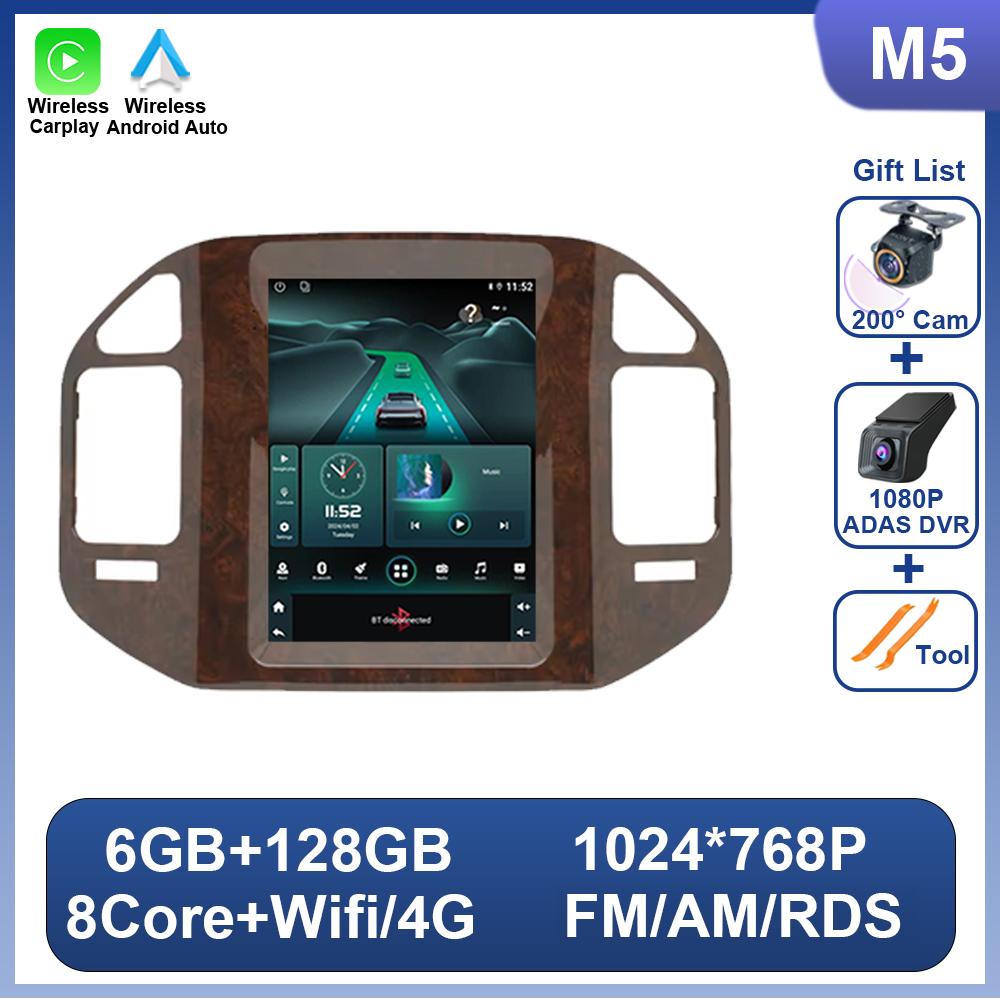 9,7-дюймовый Android для Mitsubishi Pajero 3 V60 V68 V73 1999 - 2011 Carplay автомобильный радиоприемник мультимедийный плеер GPS навигация WIFI 2 Din