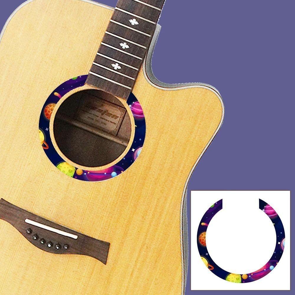 ПВХ наклейка на резонаторное отверстие, принадлежности для музыкальных инструментов, гитарные аксессуары, наклейка для фолк-гитары, гитара