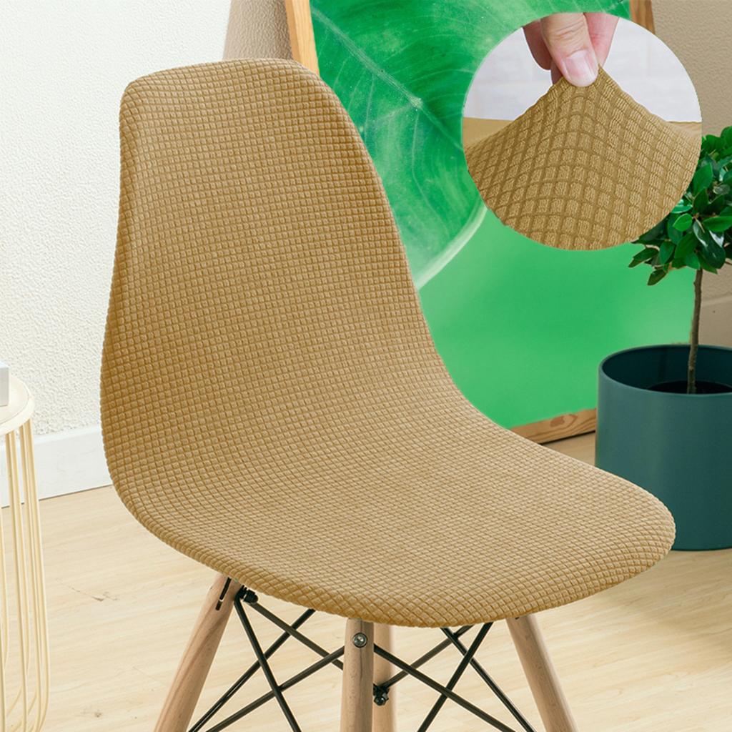 Eames Chair Cover Waffle Knit Minimalist Dining Office Chair Slipcover Non-Slip Seat Covers Universal Fit