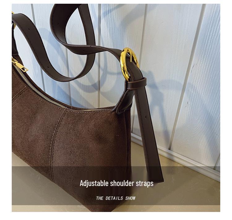 Женская ретро сумка кроссбоди большой вместимости - Новый текстурированный дизайн, Универсальная и повседневная ежедневная сумка под мышкой