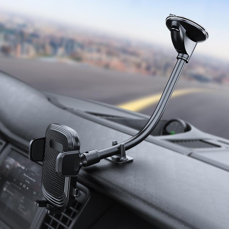 Универсальная присоска, длинный стержень, крепление на лобовое стекло автомобиля, подставка-держатель для мобильного телефона, вращающийся на 360 градусов кронштейн