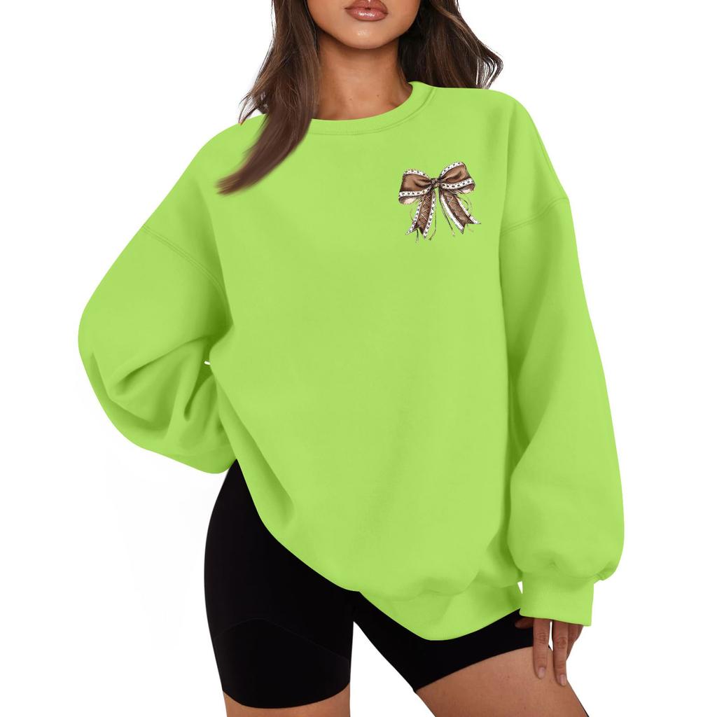 Женская повседневная мода с длинным рукавом и принтом, с круглым вырезом, свободная толстовка