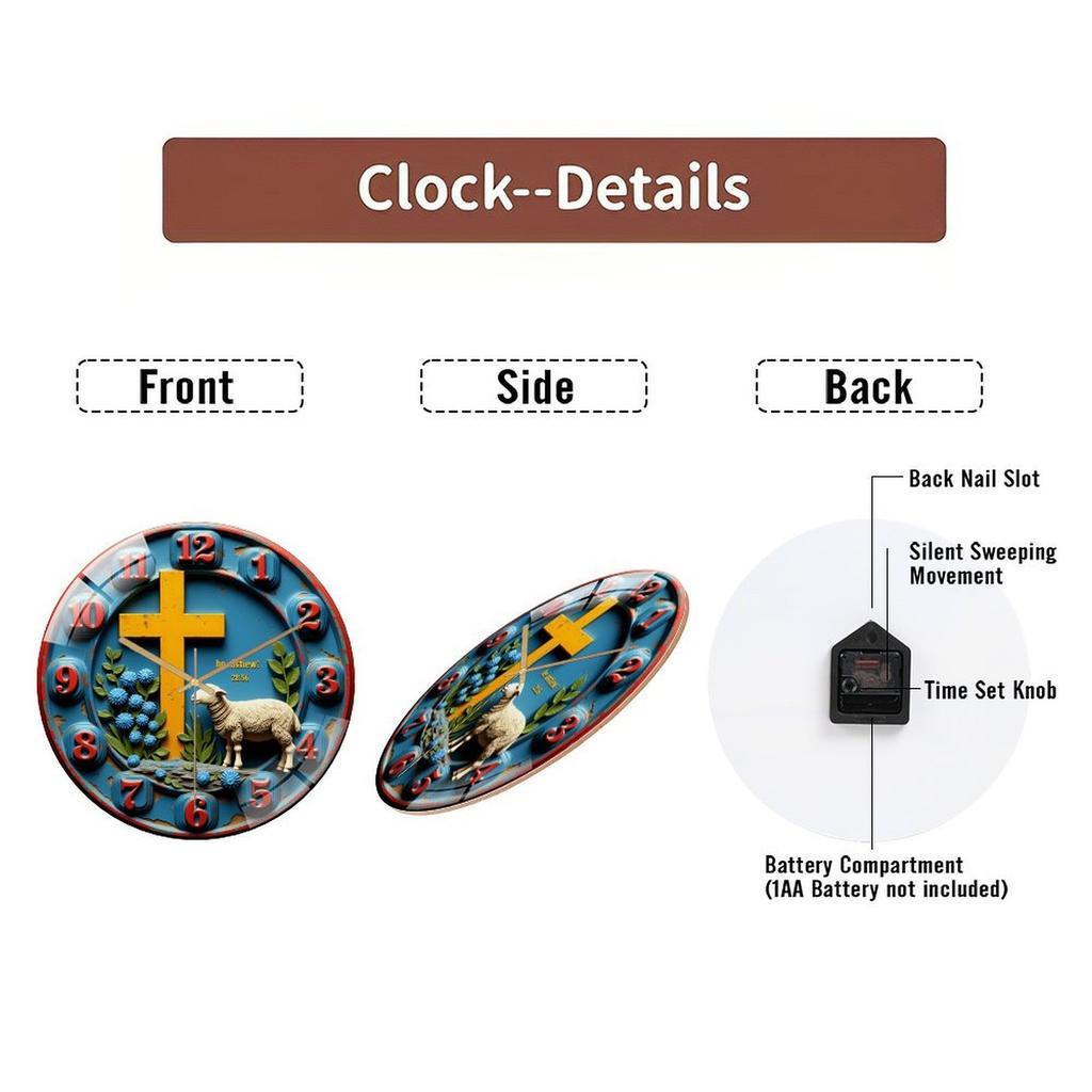 12 Inch Round Wall Clock A Harmonious Blend of Reliable Engineering and Beauty