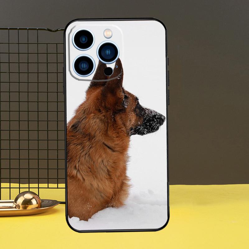German Shepherd Dog Case For iPhone 13 12 11 14 Pro Max XS Max XR X 6S 7 8 Plus SE 2020 Back Cover Phone Case