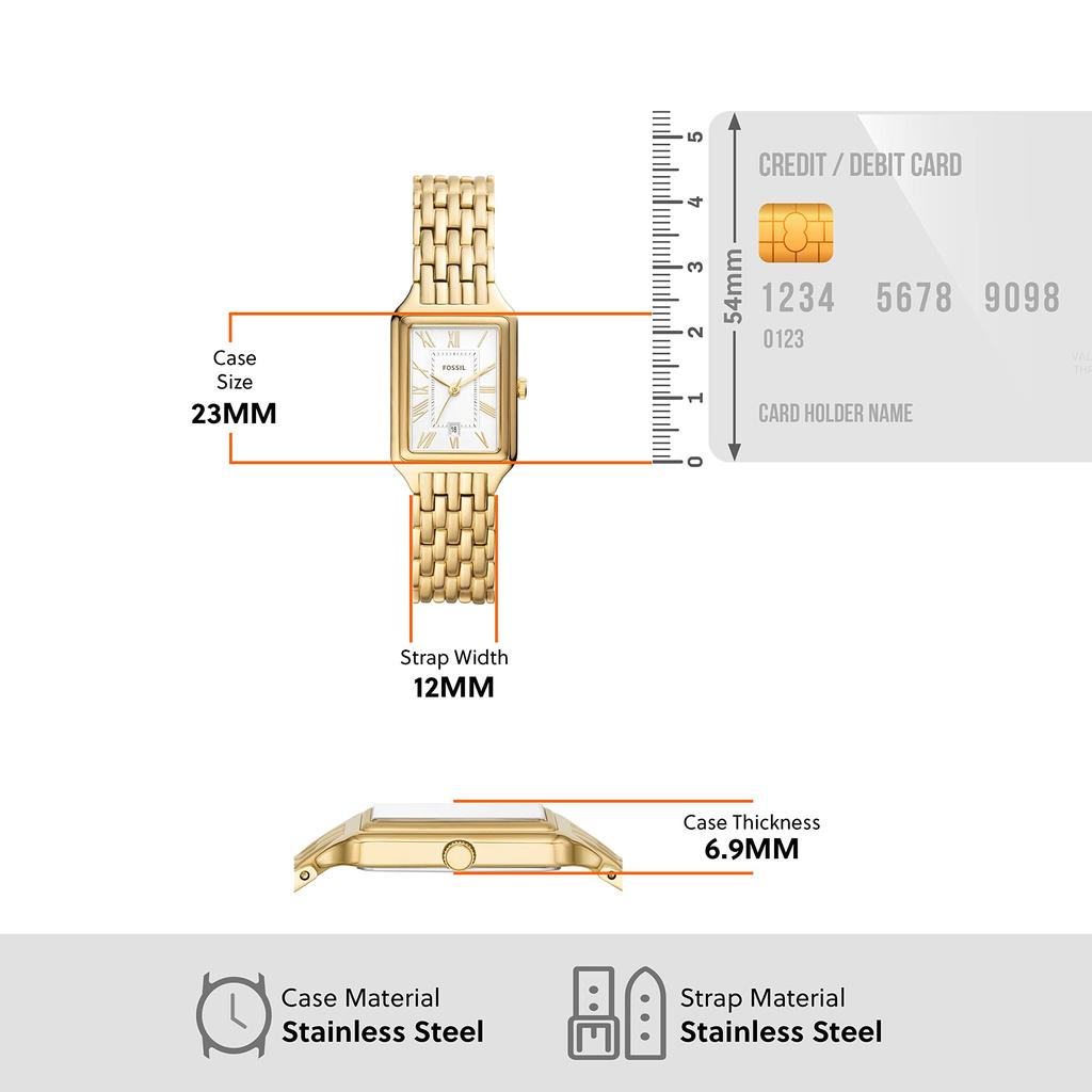 Часы RAQUEL ES5220 Gold [Fossil] женские