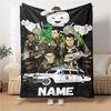 Custom Name Ghostly Urban Legends Party Blanket For Couch Bed Plush Cozy Fuzzy Blanket Super Soft Warm Blankets For Fall And Winter 0916147