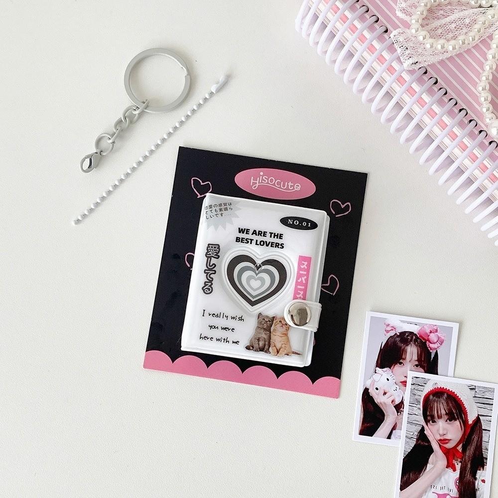 Keychain ID Photo Holder Y2K Card Storage Album New Mini Photo Album