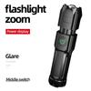 500 Lumens Long Distance Rechargeable Torch Mini Bright Multifunction Solar Led