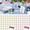 100pcs Table Card Holder Triangle Shape Card Stand Clip Mini Metal Photo Picture Table Number Holder Wedding Table Decoration