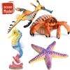 Реалистичный набор игрушек «Морская жизнь» для детей: Морской конёк, Морская звезда, Водоросли, Морской дракон, Рак-отшельник