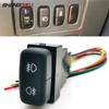 1 шт. DC12V Подходит для Mitsubishi Pajero Triton ASX Lancer 2006-2011 Красный светодиодный переключатель кнопки противотуманного света (передний/задний) с проводом