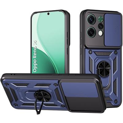 Armored Case for Oppo Reno 14, CamShield Slide, Blue