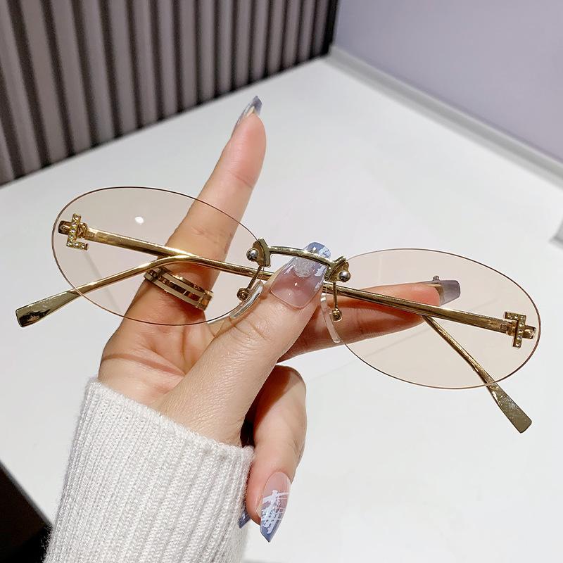 Безрамные овальные солнцезащитные очки премиум-класса с индивидуальным дизайном, Same Sunglasses Sunglasses