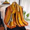 High-quality Luxurious Silk Scarves Headband Scarfs Neck Scarf For Women Chain Silk Scarf Women's Decorative Shawl