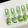 Cute Cartoon Green Frog Keychain Lovely Animal Keyring Handbag Pendant Charms Car Key Accessories For Girls Jewelry Gift