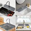Adjustable Faucet Splash Guard Mat Silicone Drying Mat New Sink Draining Pad
