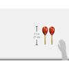 Zen-On Maracas, Egg-Shaped, Red, ZMR-5/RED