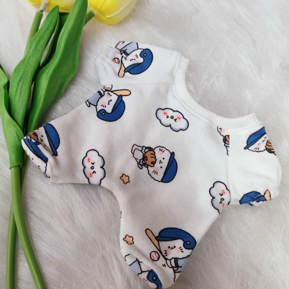 Pajamas 20cm Cotton Doll  Dress Crawling Suit Plush Toy Clothes  Doll Accessories