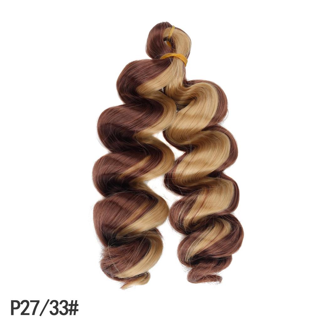 Короткие французские кудрявые синтетические волосы для плетения, Loose Wave,extensions для афро-женщин