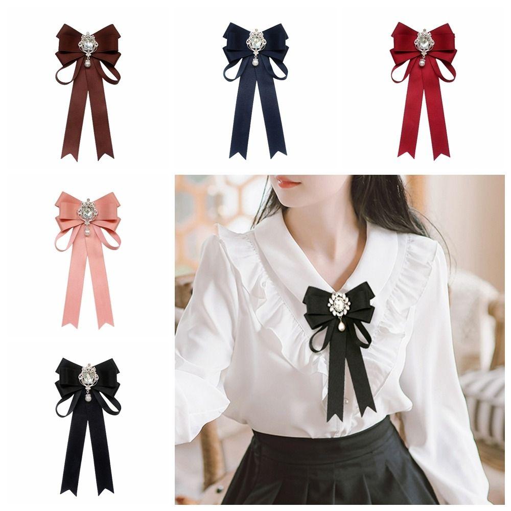 Removable Cross Bowtie JK Uniform Decor Neck Collar High Quality Solid Bowtie