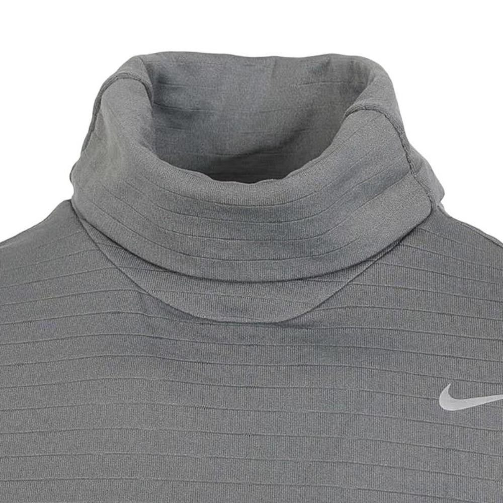 Nike Therma-Fit однотонный спортивный тренировочный беговой трикотажный топ с длинным рукавом для женщин, серый FB5307-084