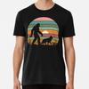 Retro Bigfoot Walking German Shepherd Dog Vi S To 5XL Made In the AU/USA T-Shirt