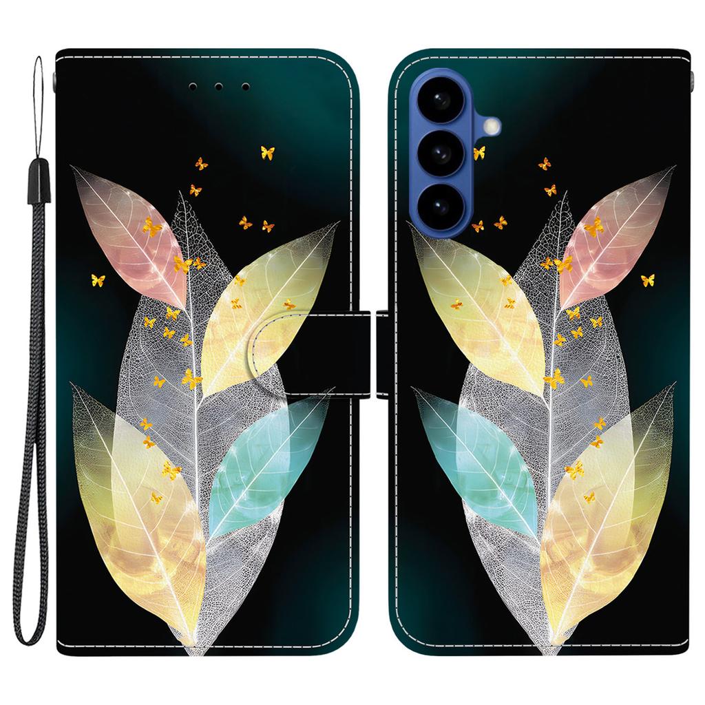 For Samsung Galaxy S26+ Case Pattern Printing Leather Flip Wallet Phone Cover with Lanyard