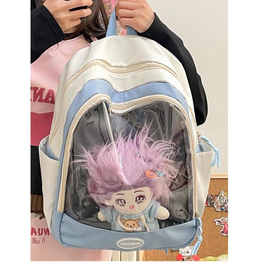 Сумка студенческая сумка через плечо школьная сумка большой емкости прозрачный ПВХ рюкзак сумка для демонстрации кукол