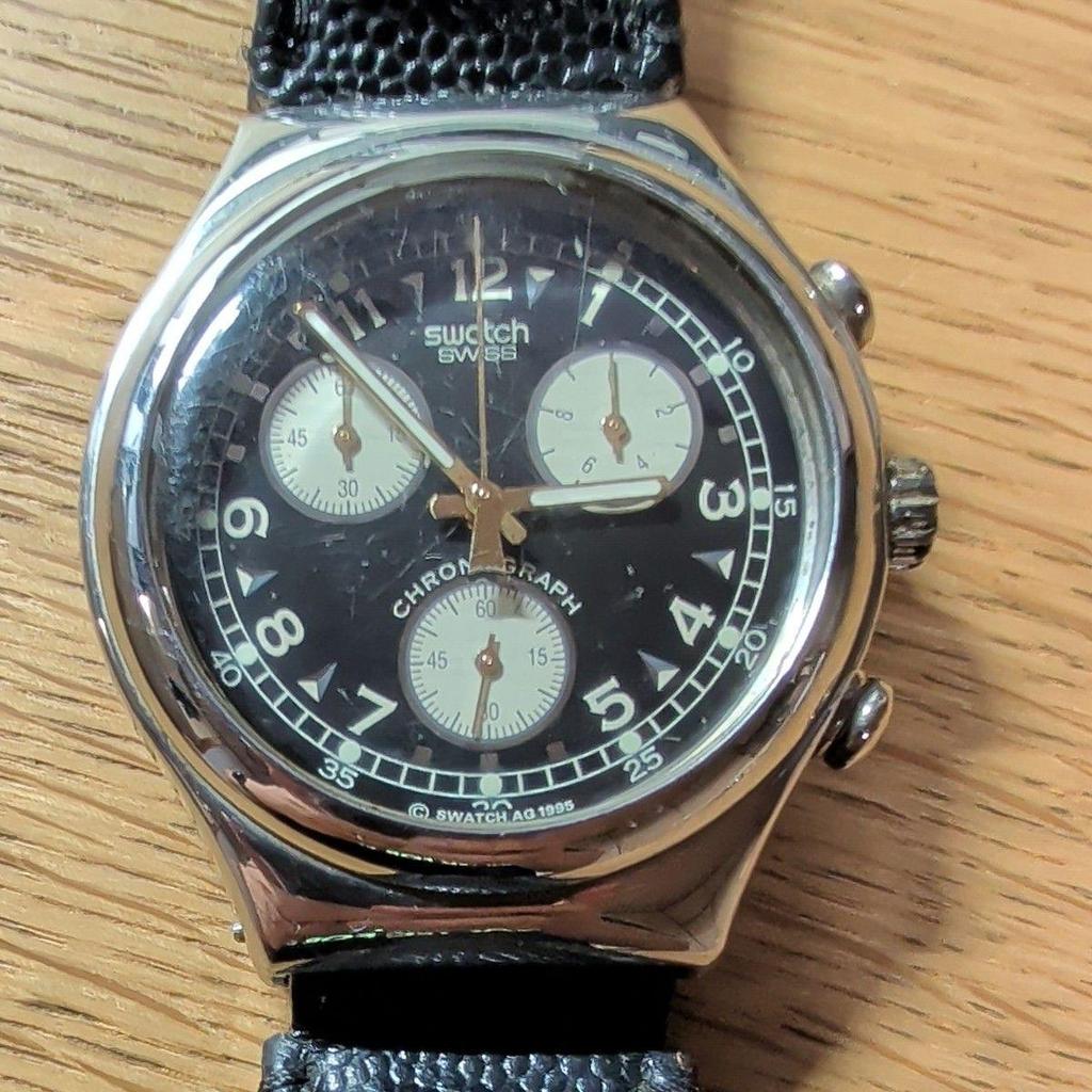 Б/у SWATCH ХРОНОГРАФ 1995 Часы Swatch Chronograph