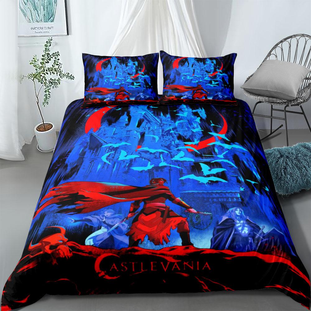 Cowardly Dog Duvet Cover Set EU Single Double King US Twin Full Queen Size  Bedclothes