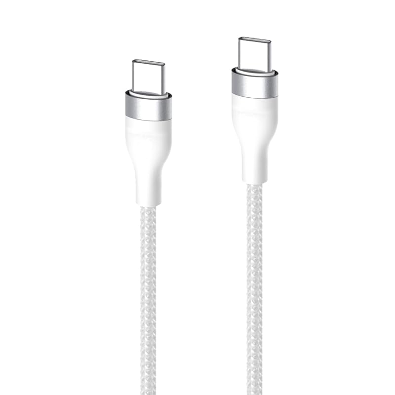 AXYO Type-C Cable 20cm To PD Compatible Nylon Knitting 3A 65W Max Fast Charging Data Transfer Short Compatible with Type-C Port Devices USB-C 0.2m