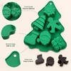 Silicone Mold Green Christmas Tree Multi Shape Cake Mousse Chocolate Jelly Dessert DIY Holiday Baking Form
