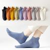 5 Pairs Boat Socks Women's Socks Anti-pilling Spring Summer Sweat Absorbent Breathable Boneless Invisible Socks