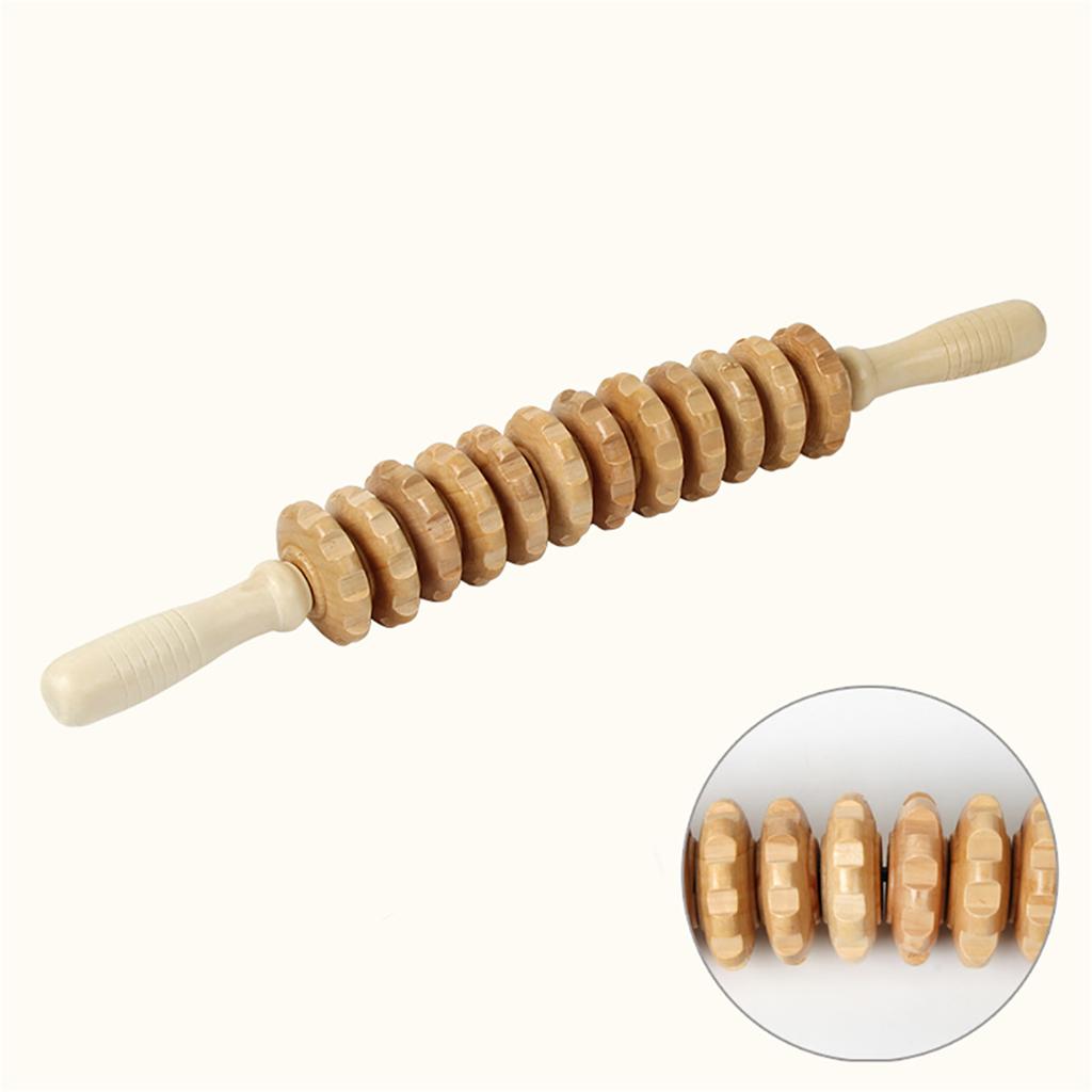 12 Roller Massage Tools Wood Therapy Anti Cellulite Roller - Wood Therapy Massage Tools