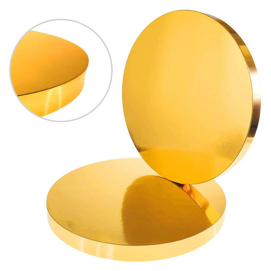 Cake board base gold 25 cm 2 cm set 10 pcs cake drum round premium brand4cake