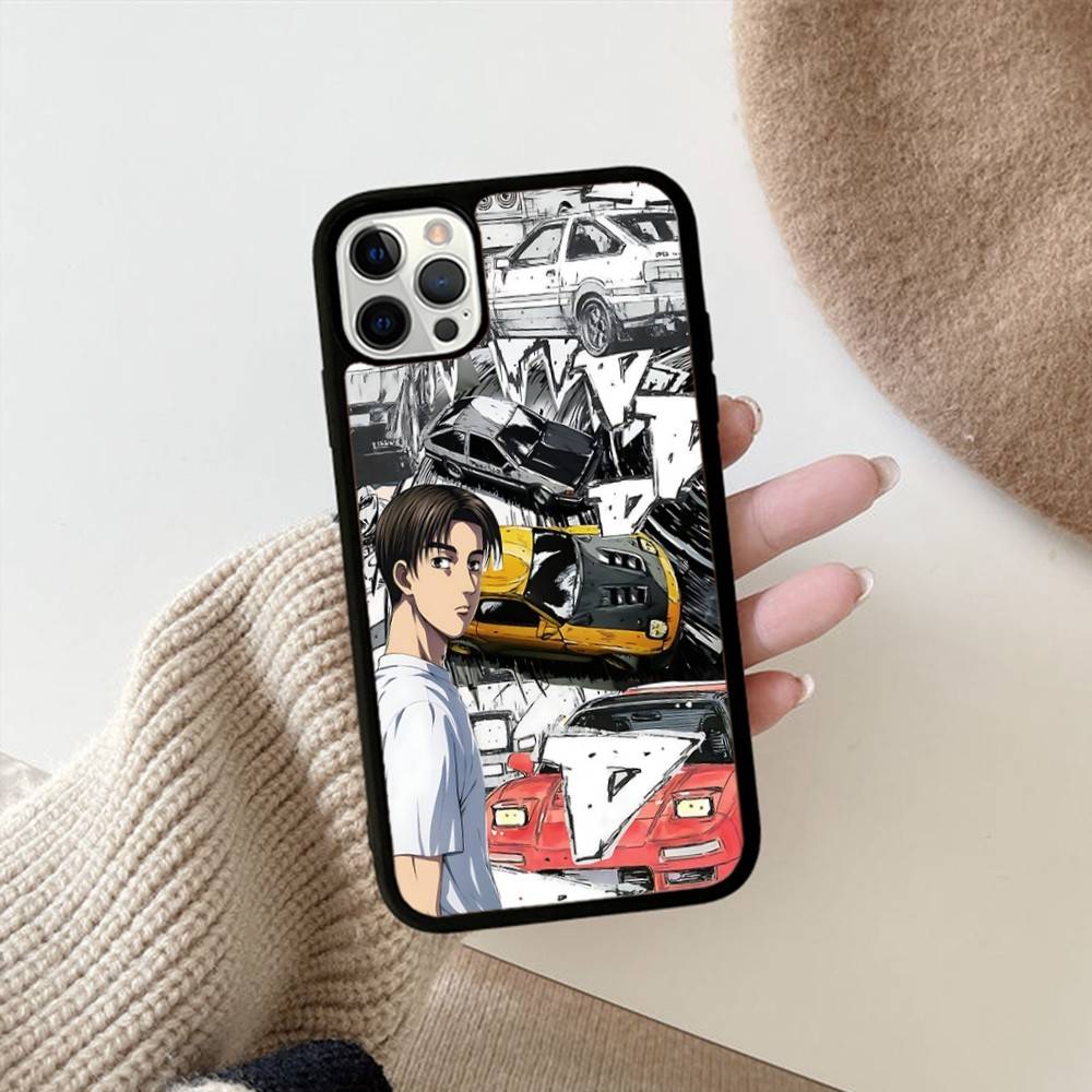Аниме про гонки I-Initial D Для IPhone 17 16 15 14 13 12 11 Pro Max Plus Mini ПК+ТПУ Задняя крышка телефона