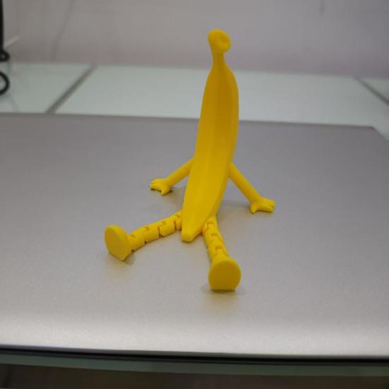 3D-печатная фигурка банана с шарнирными ногами, подвижными суставами, Банан-игрушка-антистресс, Мультяшный фрукт, Настольное украшение