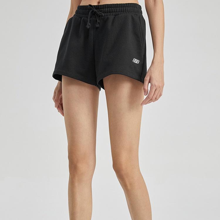 (WMNS) Skechers Lifestyle Series Short 'Black Grey Pink' Women's L220W194