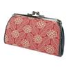 Inden Coin Purse 340 Parent and Child Deerskin Red X White Lacquer Hydrangea Pattern Inden-ya 1501-13-174