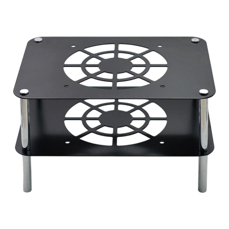 Aluminum Router Heat Sink Double Layer Structure Tool Free Setups Sleek Modern Design Airflows for WiFi Devices