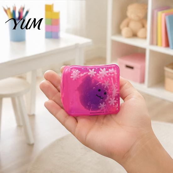 Anxiety Relief Toy Halloween Ghost Cube Squeeze Toy, Pumpkin Bat Stress with Clear Snowflake, Hand Relaxation Sensory for Party Favors