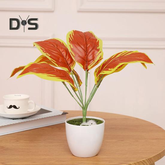 1 ветка изысканного мастерства, искусственное зеленое растение, не требует воды, полезно, 9 головок, искусственный лист периллы, украшение для искусственного растения