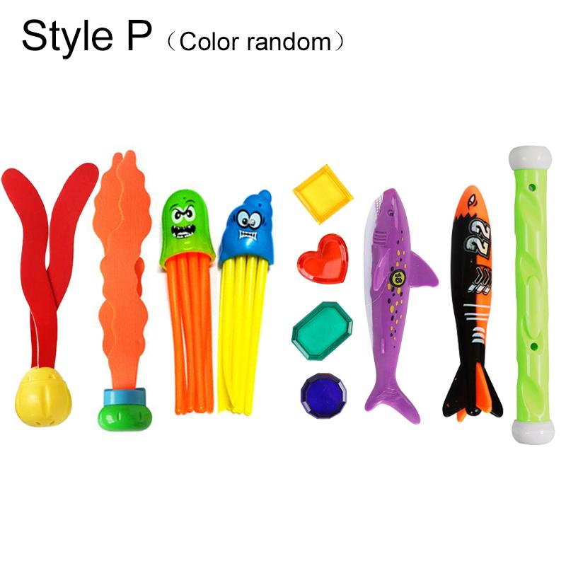 Игрушка для дайвинга Пластиковая Детская Подводное обучение Летний Поплавок Аксессуары для бассейна Торпеда Водоросли Водные игрушки для детей TMZ