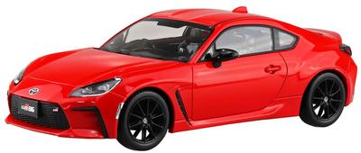 Aoshima Bunka Kyozai Rakupla Snap Kit Toyota GR86 2021 Spark Red Пластиковая модель 1/32 No.10-SR Предварительно окрашенная (Автомобиль)