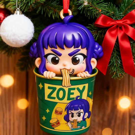 Аниме K-Pop Акриловый брелок Клинок, рассекающий демонов Миска рамена Рождественское украшение Декоративное