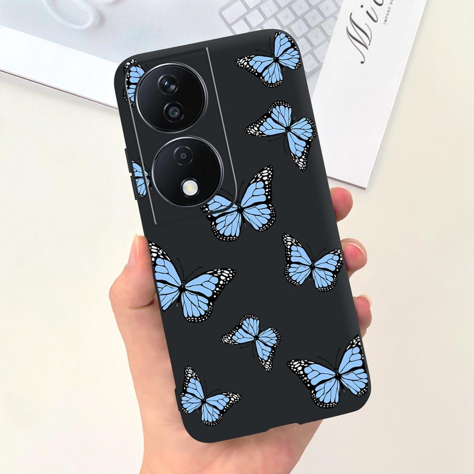 For Honor X7b Case CLK-LX1 CLK-LX2 CLK-LX3 Protective Cover Cute Astronaut Daisy Soft Silicone Funda For HonorX7b X 7B 5G Bumper