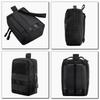 TRIWONDER Тактический подсумок для страйкбола, совместимый с MOLLE, Военный подсумок для хранения мелких вещей, для рыбалки и использования на открытом воздухе (черный)