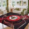 Brentford Football Design Crystal Velvet Rug Soft Decorative Mat for Bedroom Entrance